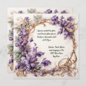 新年のパーティー招待状 招待状 (正面/裏面)