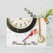 新年のパーティー招待状 招待状 (スタンド正面)