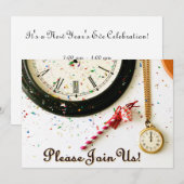 新年のパーティー招待状 招待状 (正面/裏面)