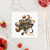 新年のパーティー追加 スタンダードカクテルナプキン (インサイチュ)