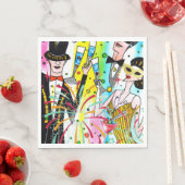 新年のパーティー スタンダードランチョンナプキン (インサイチュ)