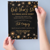 新年のパーティー チラシ (手)