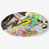 新年のパーティー ペーパープレート (アングル)