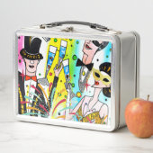 新年のパーティー メタルランチボックス (インサイチュ)