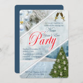 新年のパーティー 招待状 (正面/裏面)