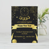 新年のパーティー 招待状 (スタンド正面)