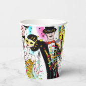 新年のパーティー 紙コップ (裏面)