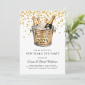 新年のパーティー Hello 2025 招待状 (スタンド正面)