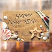 新年のビーチウィンドウの固定 ウィンドウサイン (シート2)