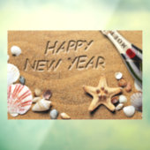 新年のビーチウィンドウの固定 ウィンドウサイン (シート3)