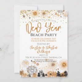新年のビーチパーティー 招待状