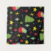 新年のフェスティバル：シカラフルームレス。 タペストリー (正面(横))