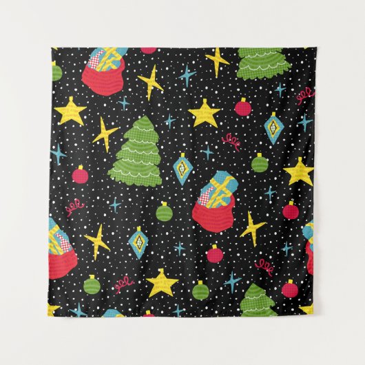 新年のフェスティバル：シカラフルームレス。 タペストリー (正面)