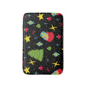 新年のフェスティバル：シカラフルームレス。 バスマット (正面縦)