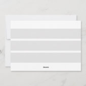 新年のフォトブルーグレーブロックタイポグラフィの重複 シーズンカード (裏面)