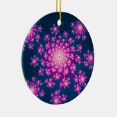 新年のフラクタルを祝う セラミックオーナメント (右)