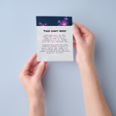 新年のフラクタルを祝う チラシ (手)