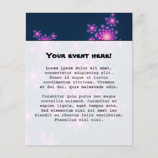 新年のフラクタルを祝う チラシ (正面)