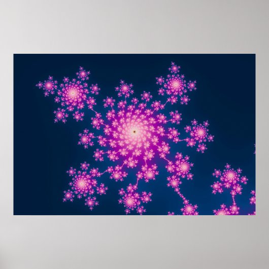 新年のフラクタルを祝う ポスター (正面)