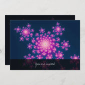 新年のフラクタルを祝う 招待状 (正面/裏面)