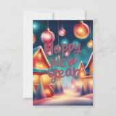 新年のプリントカード サンキューカード (裏面)