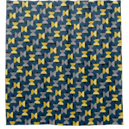 新年のヘリンボーン シャワーカーテン