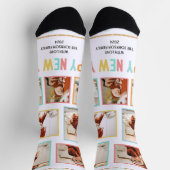 新年のベビーカスタム地球に優しプレミアムクルーソック ソックス (上部)