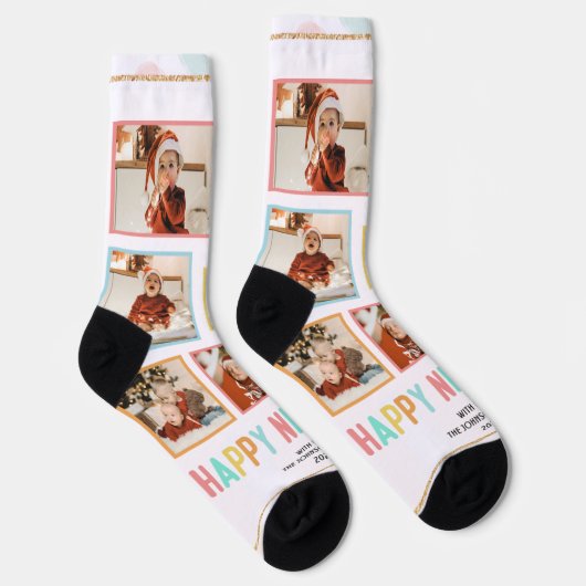 新年のベビーカスタム地球に優しプレミアムクルーソック ソックス (右)