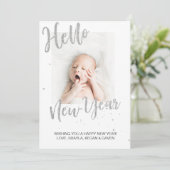 新年のベビー発表 招待状 (スタンド正面)