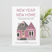 新年のホームピンクハウス引っ越しのお知らせ シーズンカード (スタンド正面)