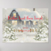 新年のポスターを切るよりも曲がる方が良い ポスター (正面)