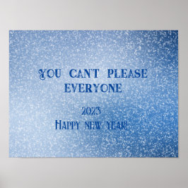 新年のポスターを願う人は皆を喜ばせない ポスター