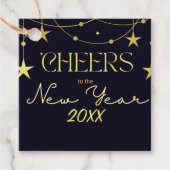 新年のメッセージの星への応援 フェイバータグ (正面)