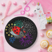 新年のラディバグ ペーパープレート (パーティー)