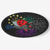 新年のラディバグ ペーパープレート (アングル)