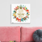 新年のリース キャンバスプリント (インサイチュ (リビング))