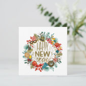 新年のリース シーズンカード (スタンド正面)