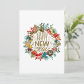 新年のリース シーズンカード (スタンド正面)