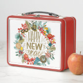 新年のリース メタルランチボックス (インサイチュ)