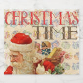 新年のワインの楽しさと成功を祈る スパークリングワインラベル (シングルラベル)