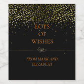 新年のワインの楽しさと成功を祈る ワインラベル (シングルラベル)