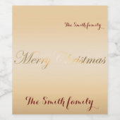 新年のワインの楽しさと成功を祈る ワインラベル (シングルラベル)