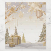 新年のワインボトル ワインラベル (シングルラベル)