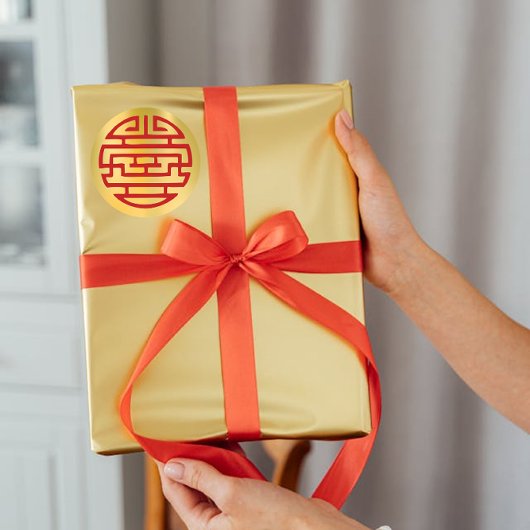 新年の中国のステッカー ラウンドシール