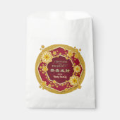 新年の中国の黄金の花：コン平脂肪チョイ フェイバーバッグ (正面)