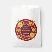 新年の中国の黄金の花：コン平脂肪チョイ フェイバーバッグ (正面)