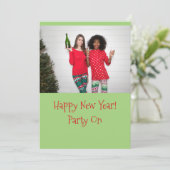 新年の乾杯 シャンパンを飲む シーズンカード (スタンド正面)