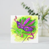 新年の仮装パーティー 招待状 (スタンド正面)