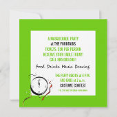 新年の仮装パーティー 招待状 (裏面)