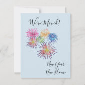 新年の休日の引越し発表新居 シーズンカード (正面)